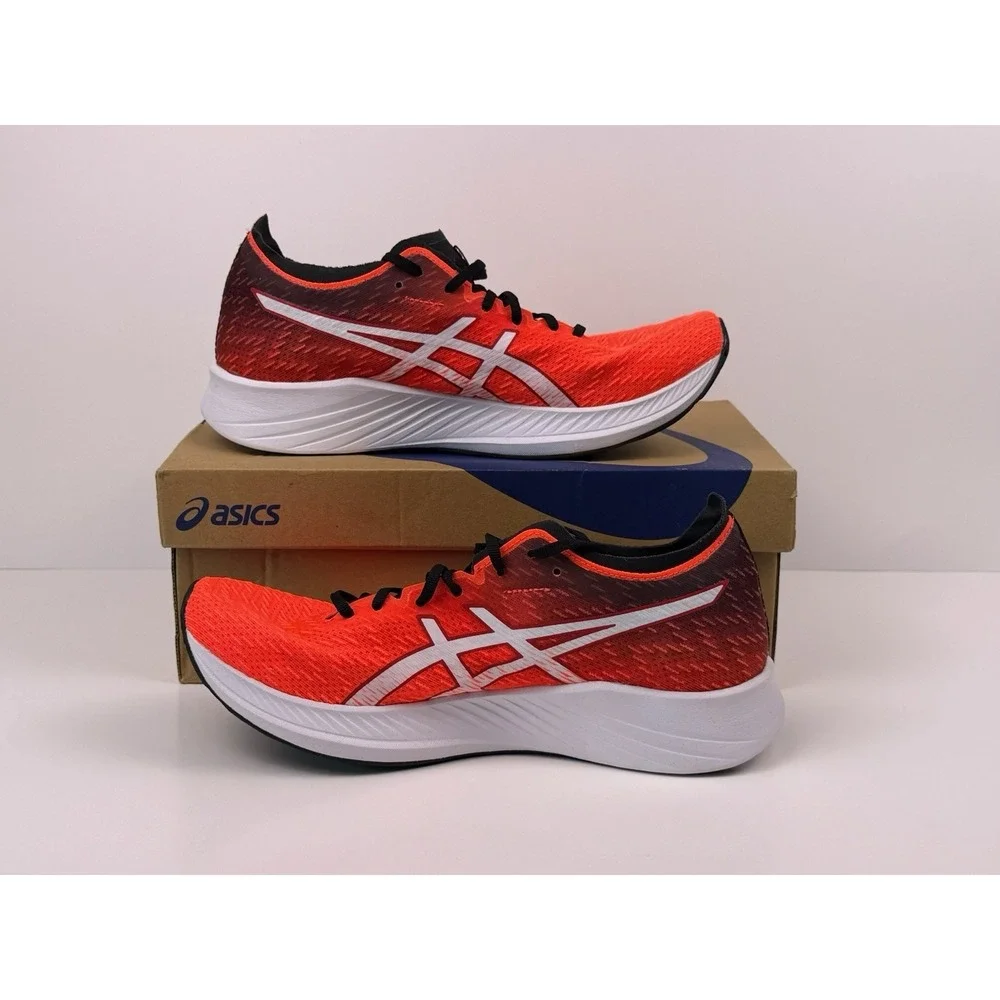 Asics Magic Speed Running Shoes Women's Size 10 Sunrise Red/White 1012A895-600